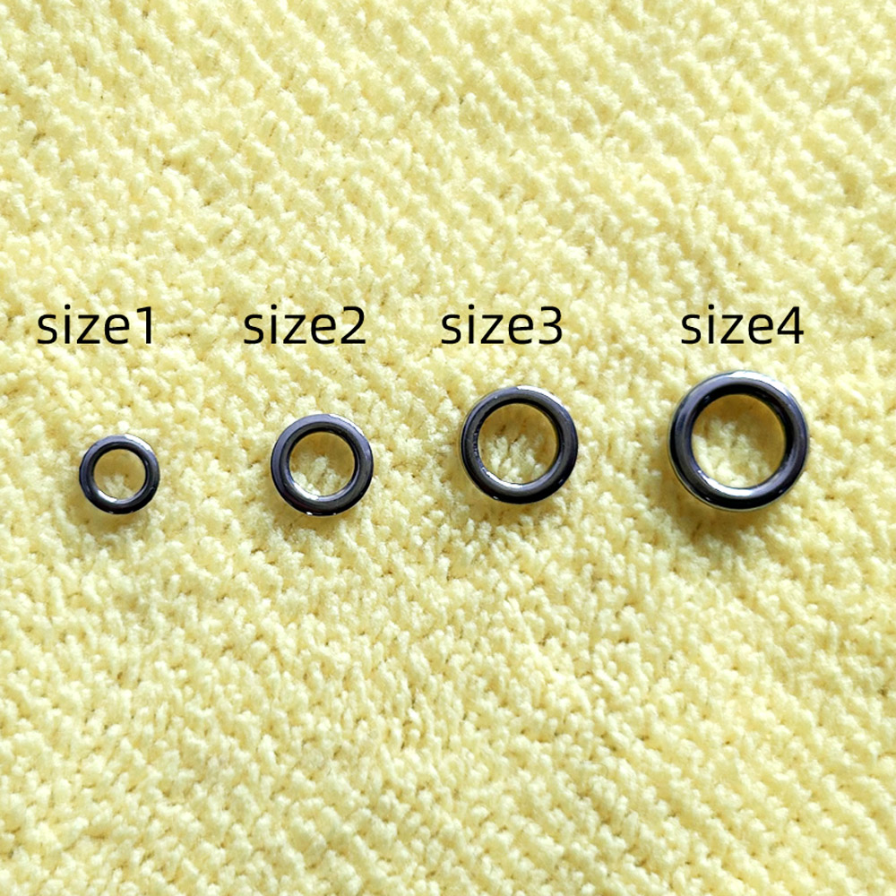 Fishing Swivel Connector - DNDYUJU 50pcs Fishing Solid Ring Fishing