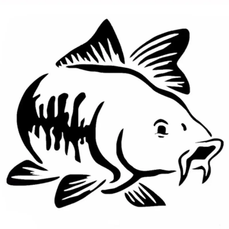 Fishing Equipment For Beginners - Car Sticker Cartoon Carp Fishing Car