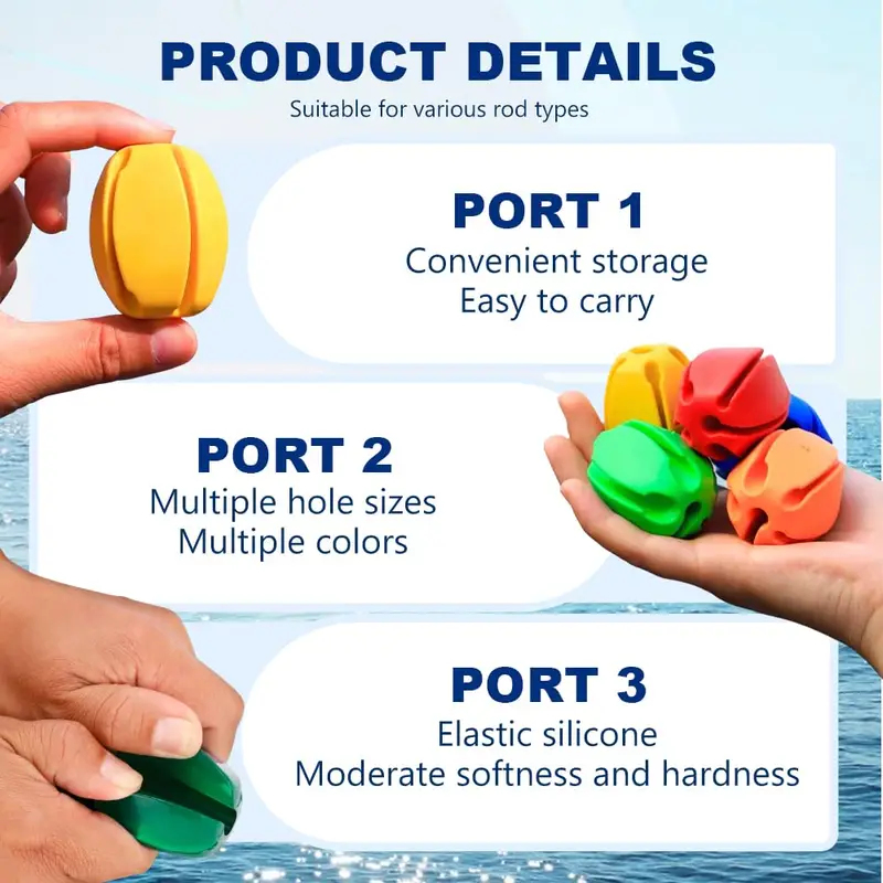 6-24Pcs Rod Protection Cover R - Fishing Equipment Holder incelemesi ve fiyatı