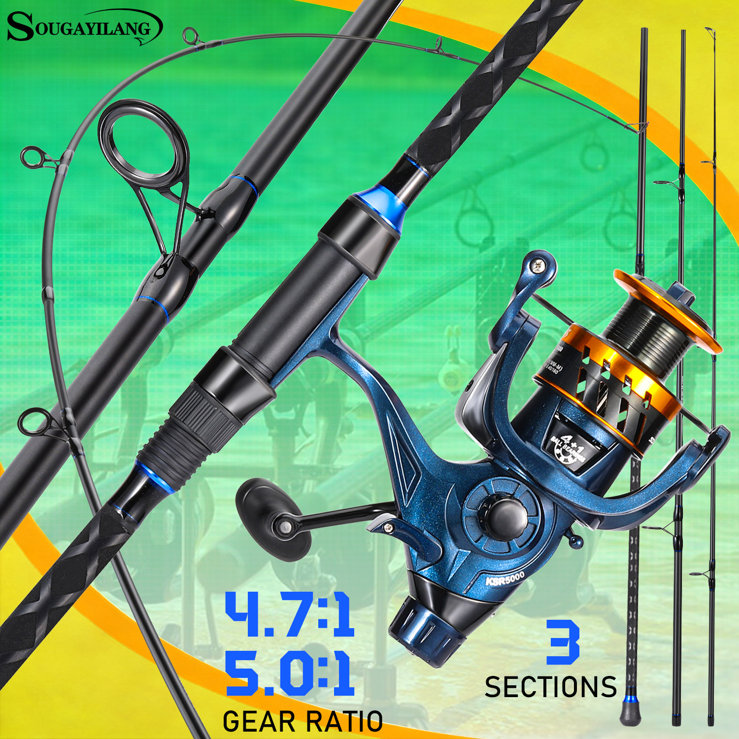 Sougayilang 3 Sections Surf Fi - Fishing Equipment Kit incelemesi ve fiyatı