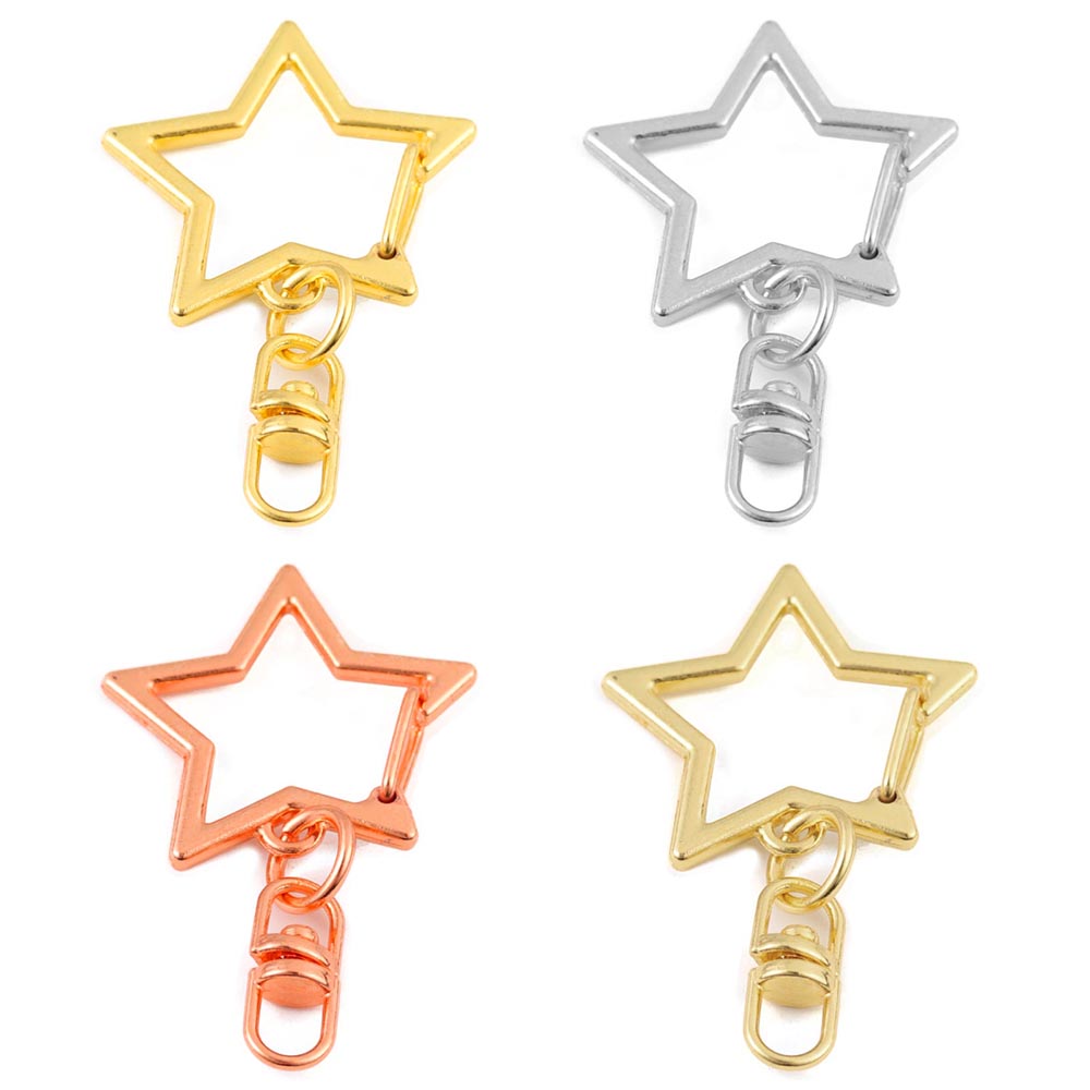 10Pcs Alloy Star Pentagram Hol - Fishing Swivel Connector incelemesi ve fiyatı