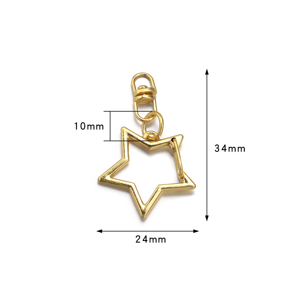 10Pcs Alloy Star Pentagram Hol - Fishing Swivel Connector incelemesi ve fiyatı