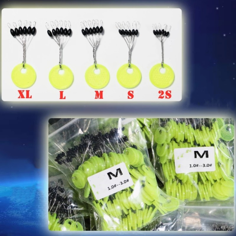Newest 120PCS Space Beans Rubb - Fishing Bobber Float incelemesi ve fiyatı