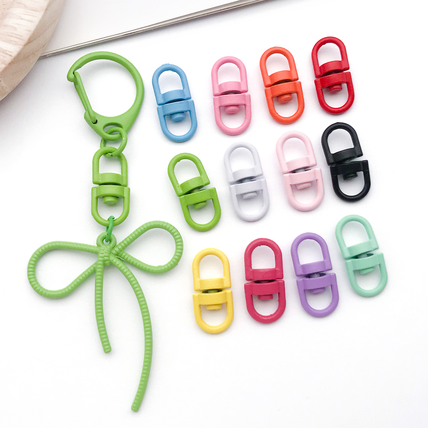 20pcs Metal Rotate Buckle Key  - Fishing Swivel Connector incelemesi ve fiyatı