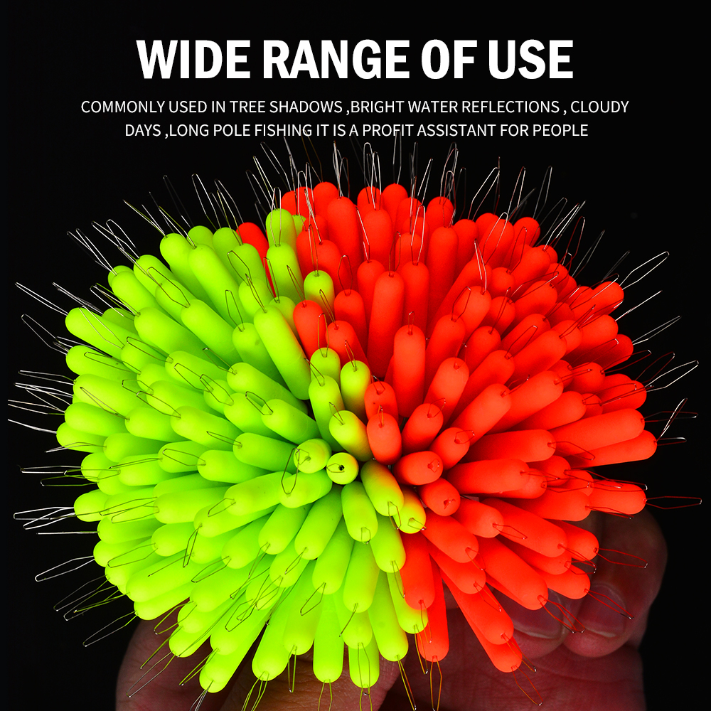 100pcs Premium Rubber Oval Bob - Fishing Bobber Float incelemesi ve fiyatı