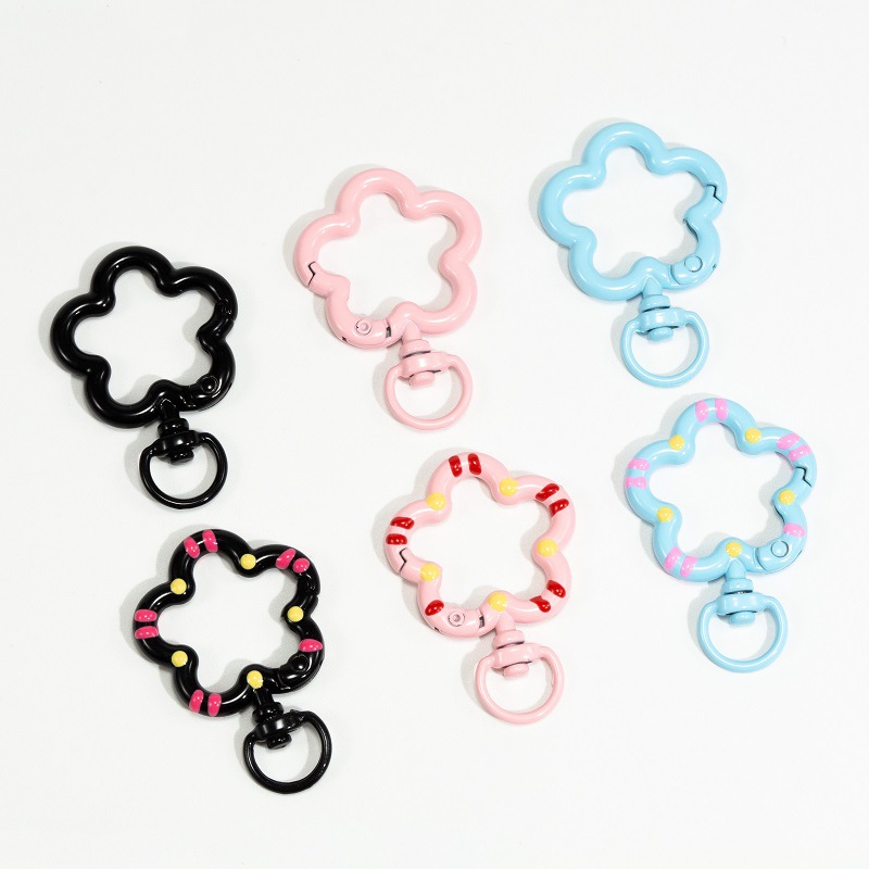 5pcs Flower Metal Lobster Claw - Fishing Swivel Connector incelemesi ve fiyatı