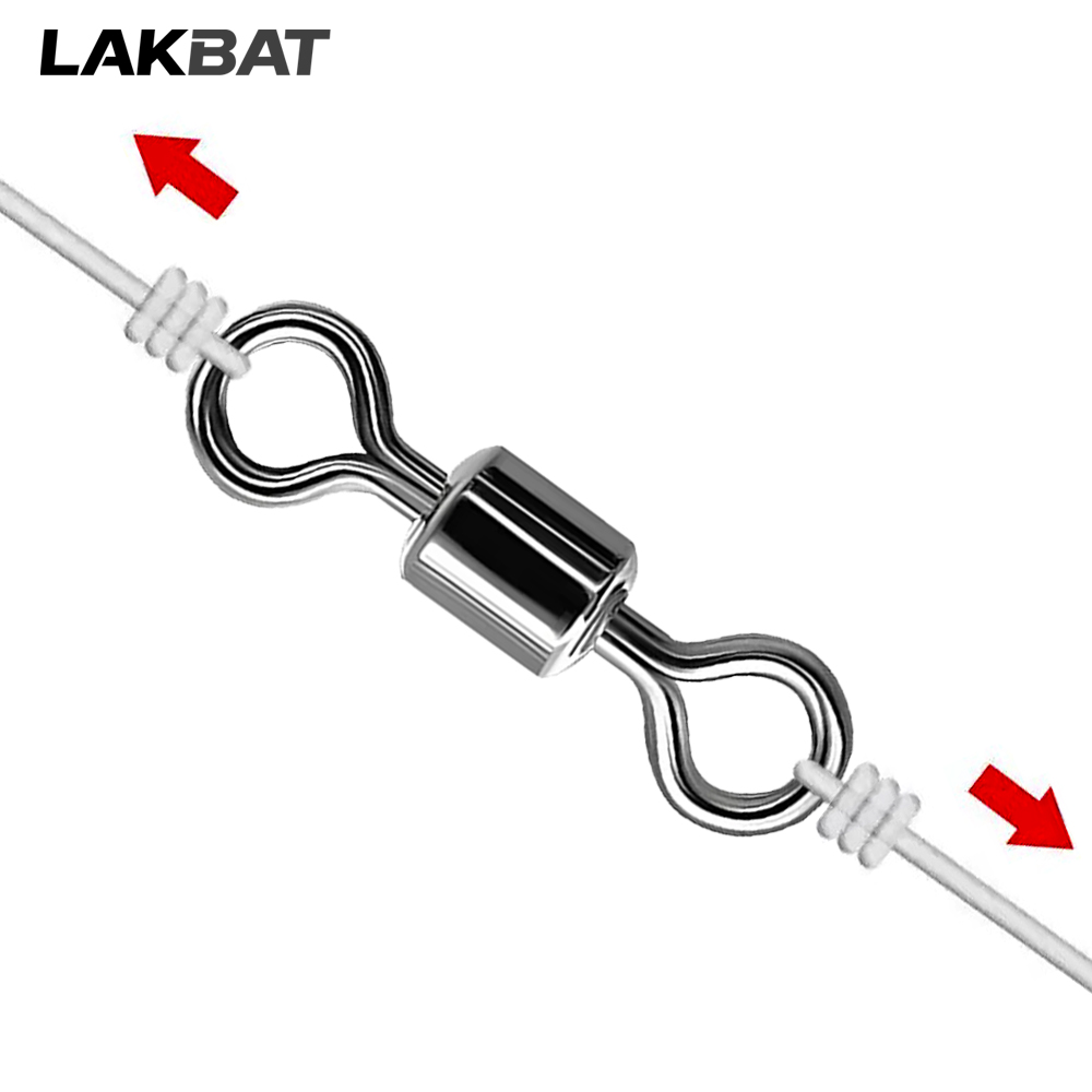 100PCS Stainless Steel Fishing - Fishing Swivel Connector incelemesi ve fiyatı