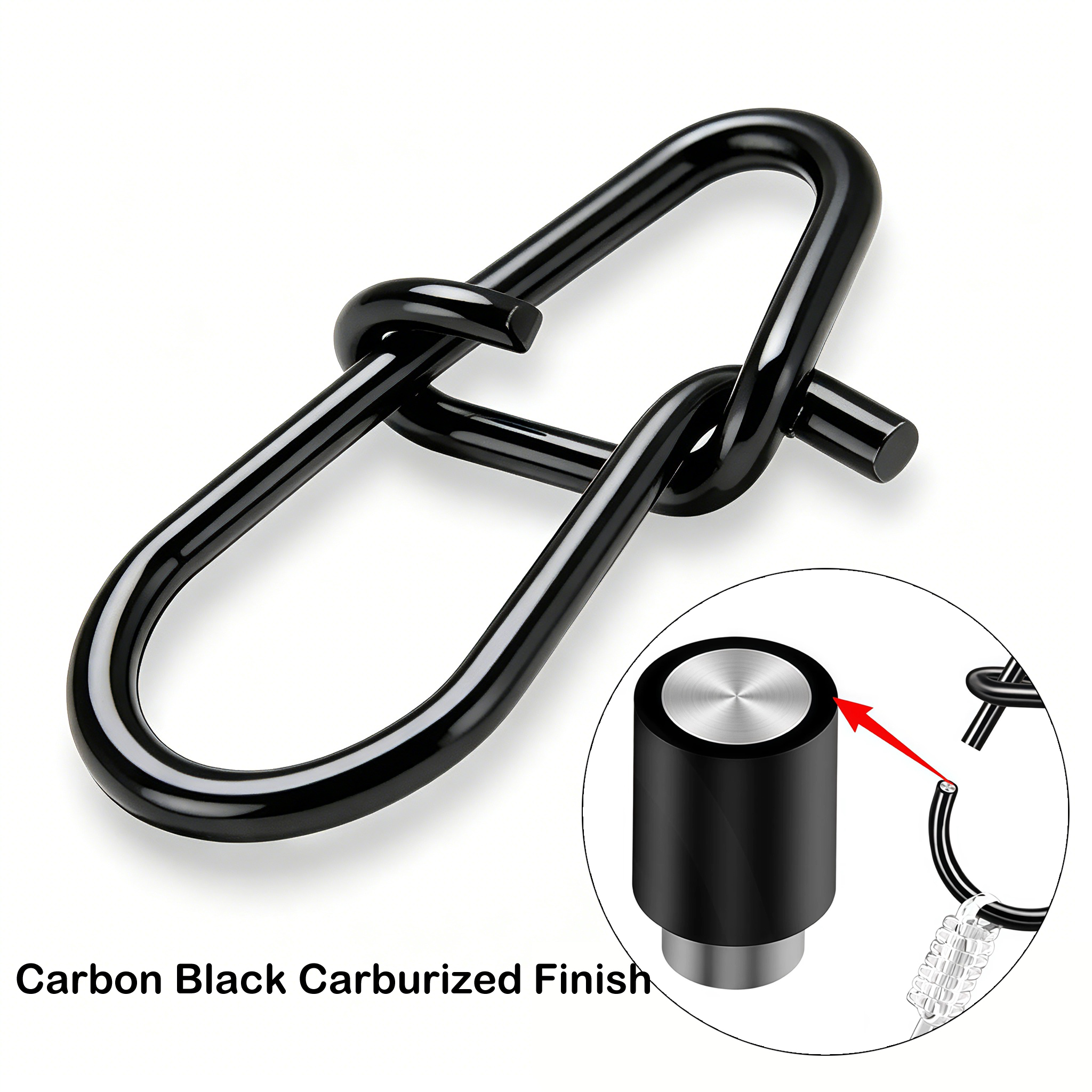 GOBAIT 100Pcs Black Stainless  - Fishing Swivel Connector incelemesi ve fiyatı