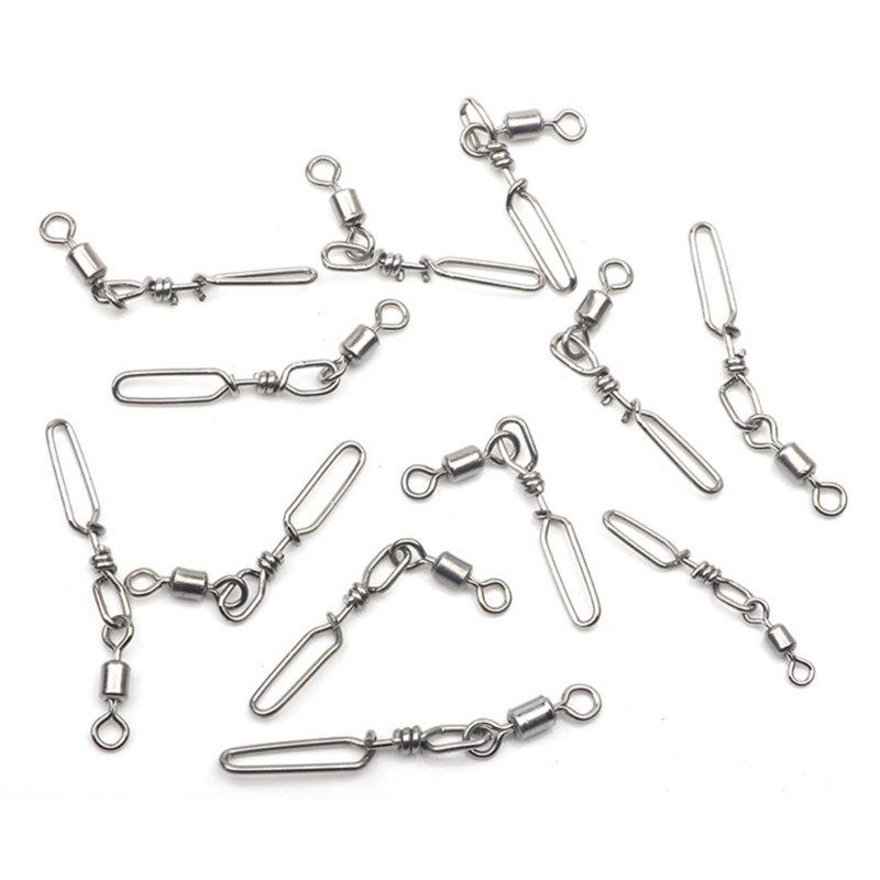 10Pcs Stainless Steel Quick Sn - Fishing Equipment Kit incelemesi ve fiyatı