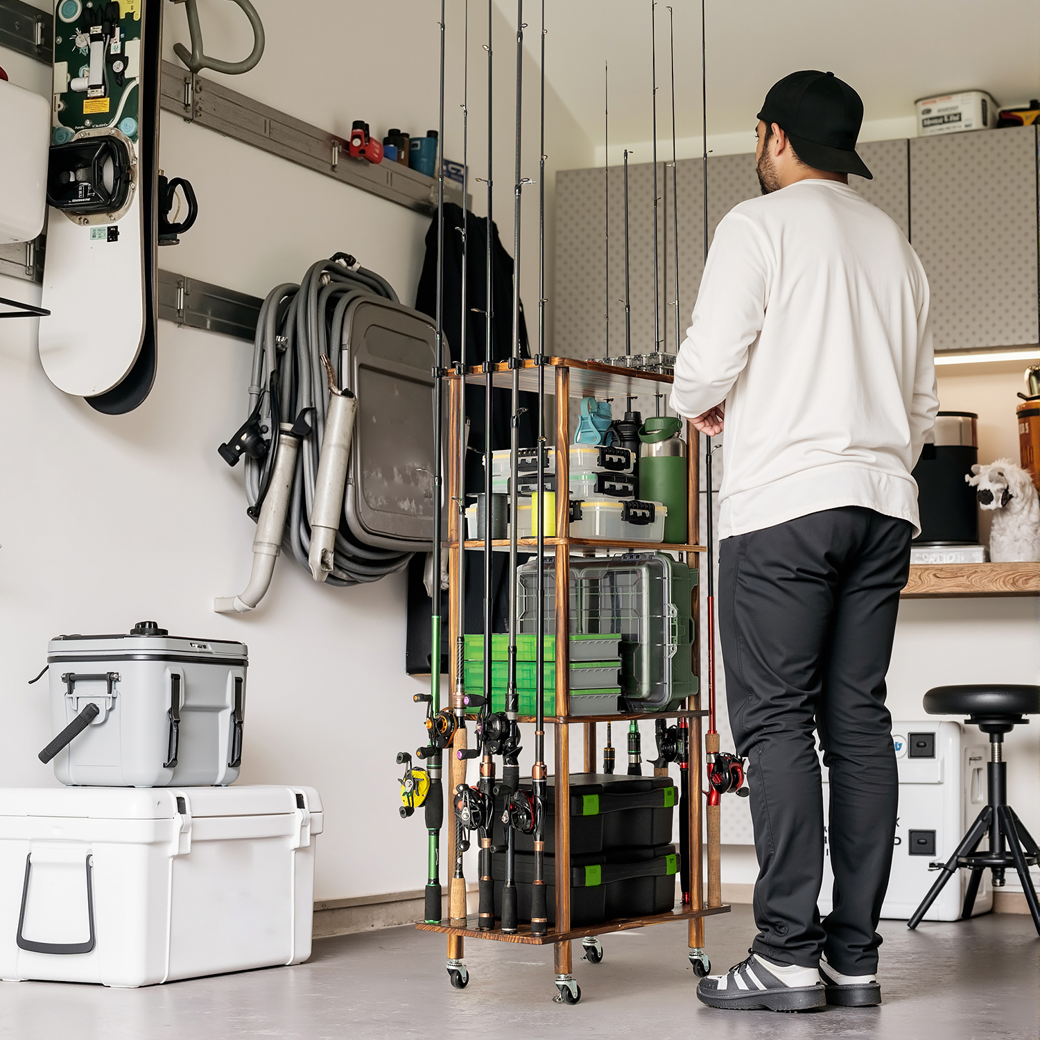Cylindrical Floor Standing Fis - Fishing Equipment Holder incelemesi ve fiyatı