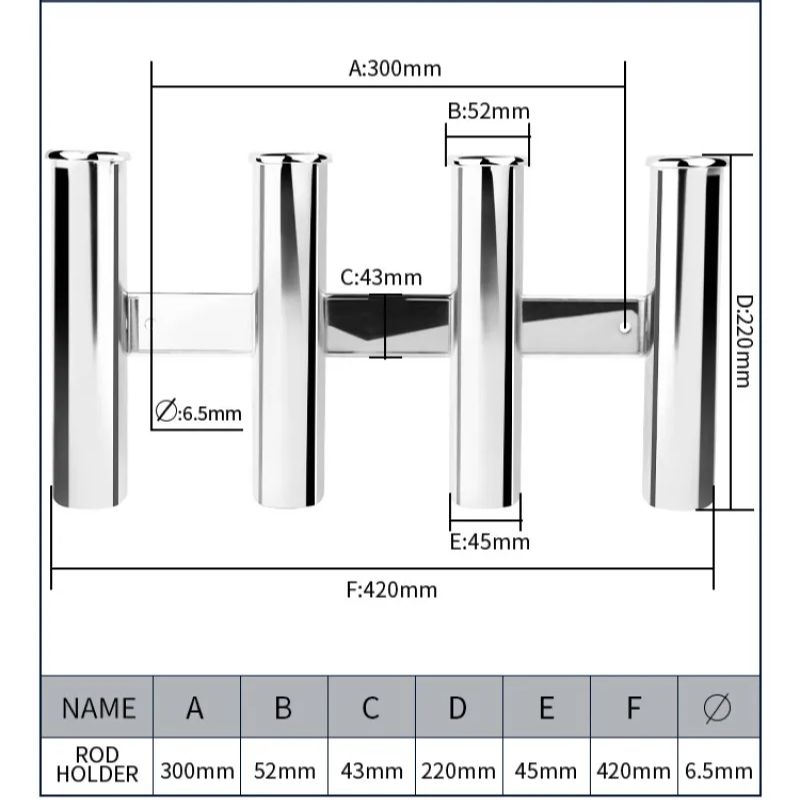 Stainless Steel 4 Tubes Rod ho - Rod Holder Fishing incelemesi ve fiyatı