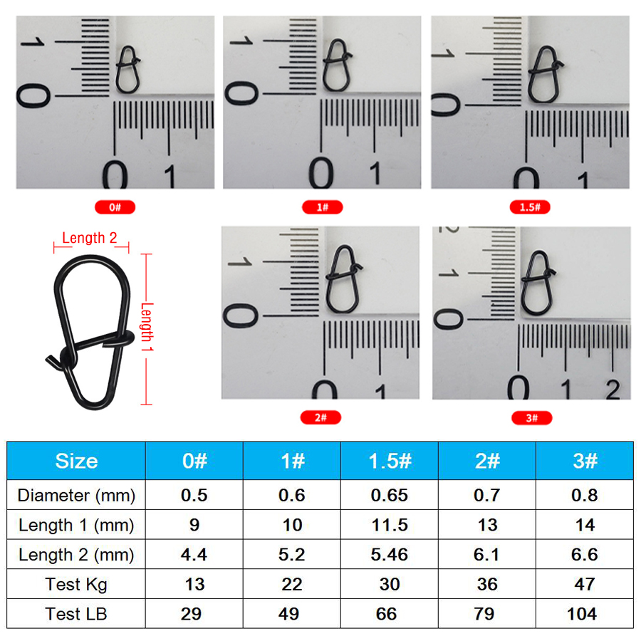 50Pcs Crankbait Snaps Stainles - Fishing Equipment Hook incelemesi ve fiyatı