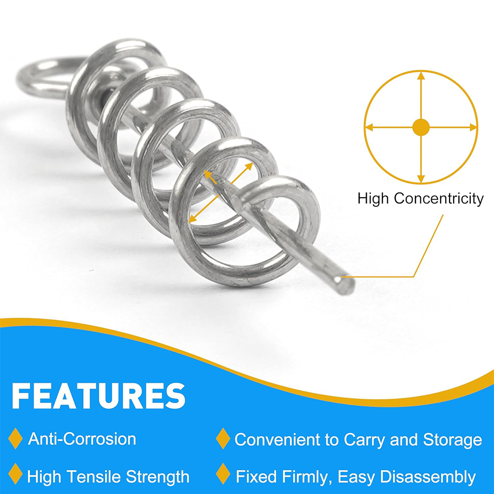 50Pcs Spring Twist Lock Fishin - Fishing Equipment Hook incelemesi ve fiyatı