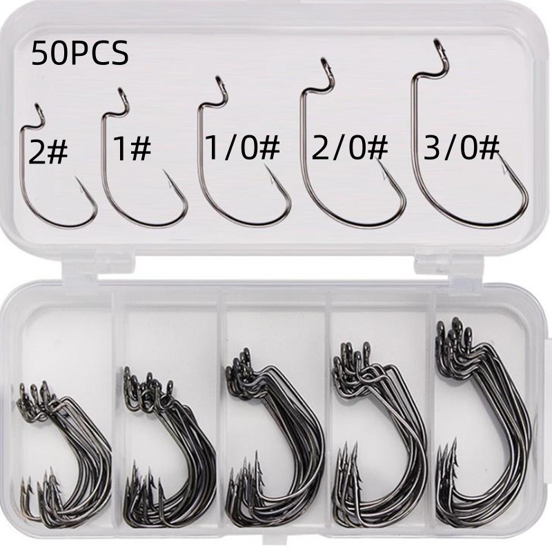 50Pcs/Box High Carbon Steel Fi - Fishing Equipment Hook incelemesi ve fiyatı