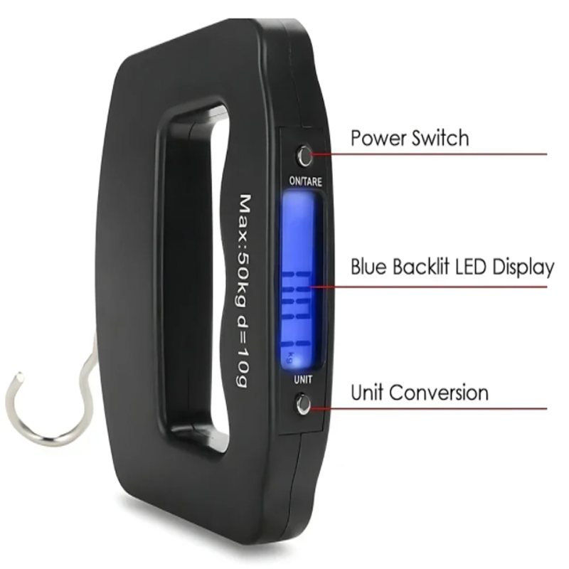 50kg/10g Travel Luggage Scale  - Fishing Equipment For Beginners incelemesi ve fiyatı