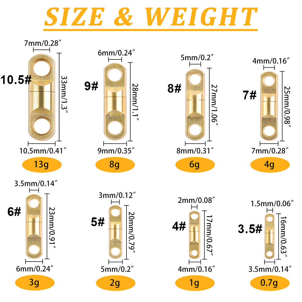 3/5/10/15PCS Copper Fishing He - Fishing Equipment Hook incelemesi ve fiyatı