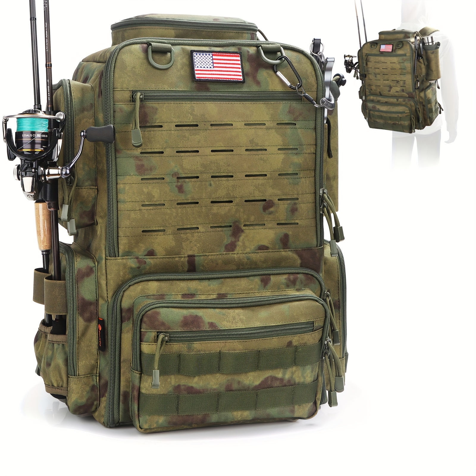 A Spacious 11.89gal Fishing Ba - Rod Holder Fishing incelemesi ve fiyatı