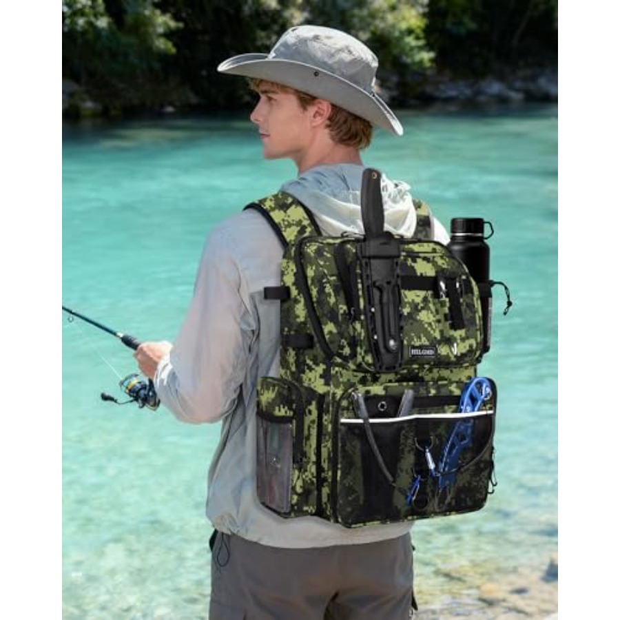 Fishing Backpack with Rod Hold - Rod Holder Fishing incelemesi ve fiyatı