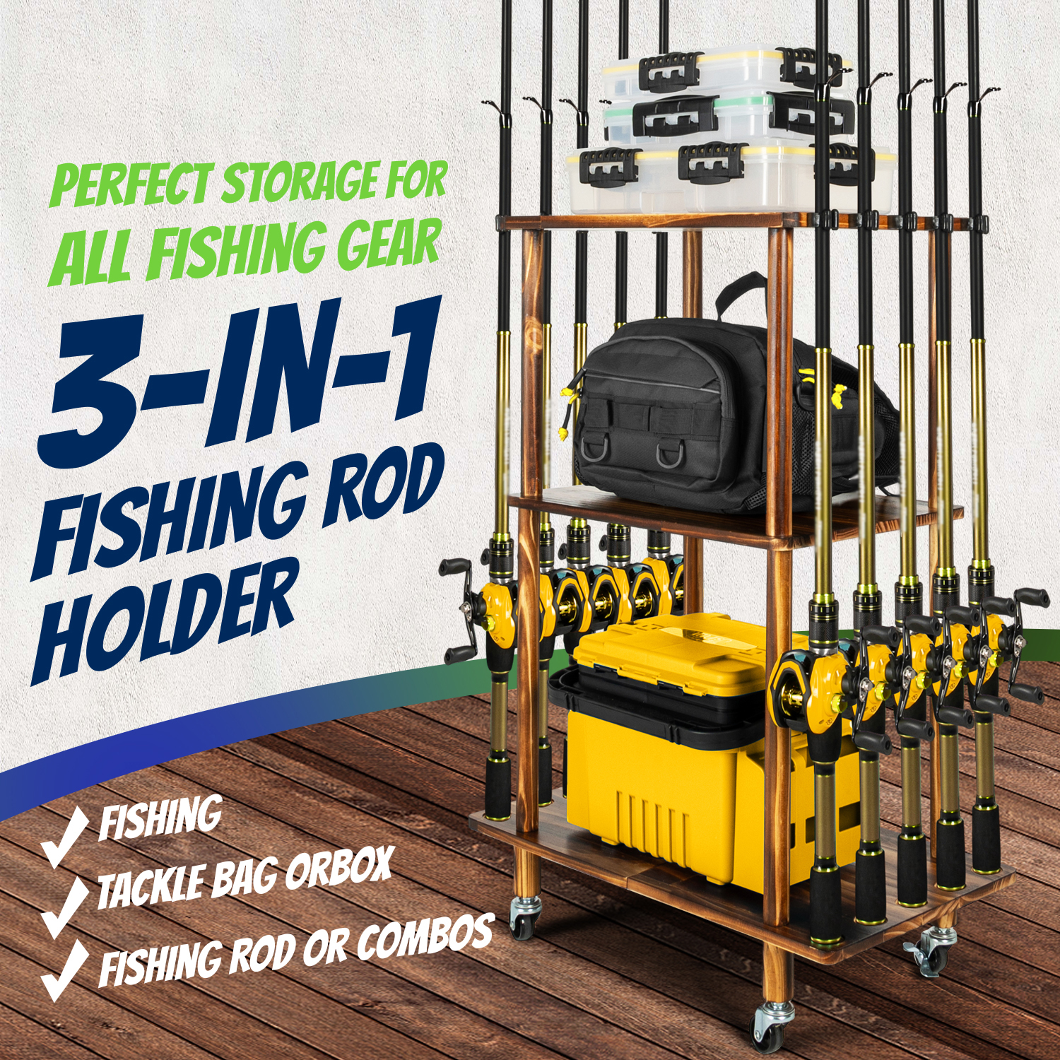Fishing Rod Holders for Garage - Fishing Equipment Holder incelemesi ve fiyatı