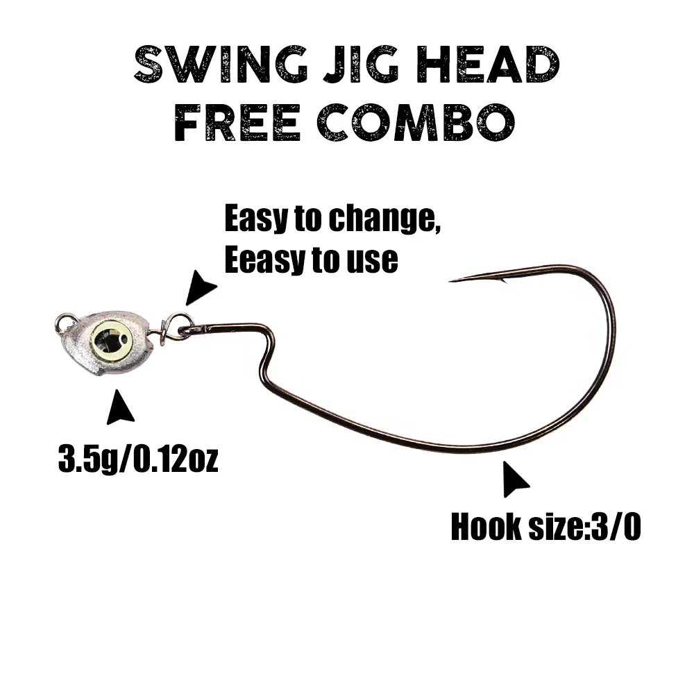 B&U Swing Jig head cheburashka - Fishing Equipment Hook incelemesi ve fiyatı